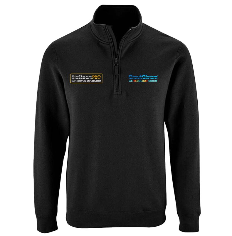 GG & BS Half-zipped Sweatshirt - Black